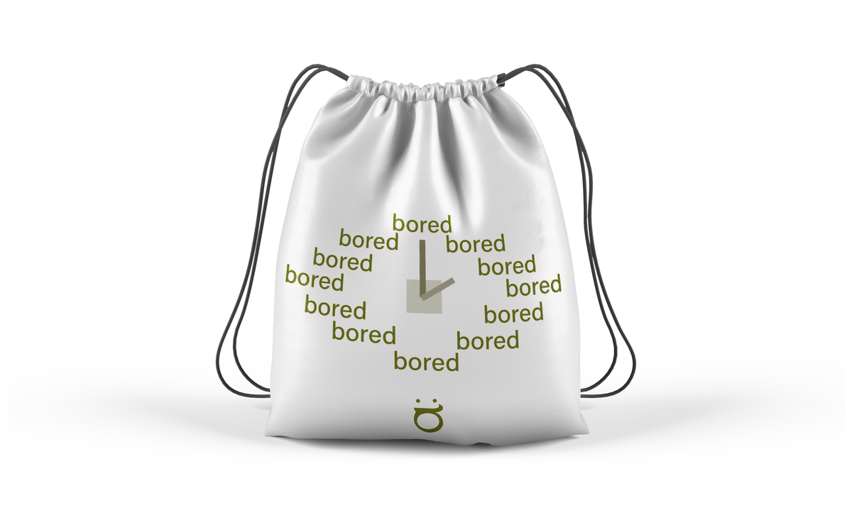 BORED — DRAWSTRING BAG