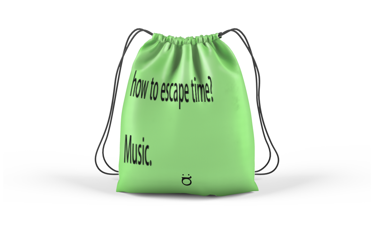 HOW TO ESCAPE TIME — DRAWSTRING BAG