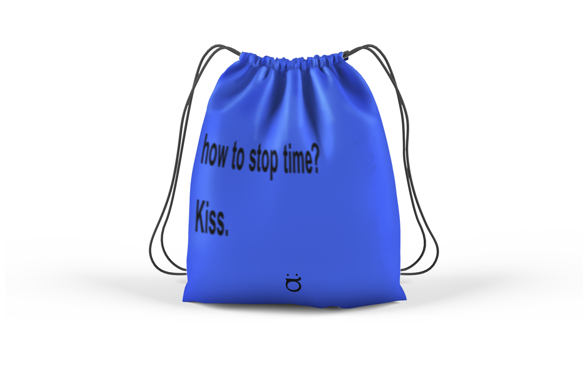 HOW TO STOP TIME — DRAWSTRING BAG